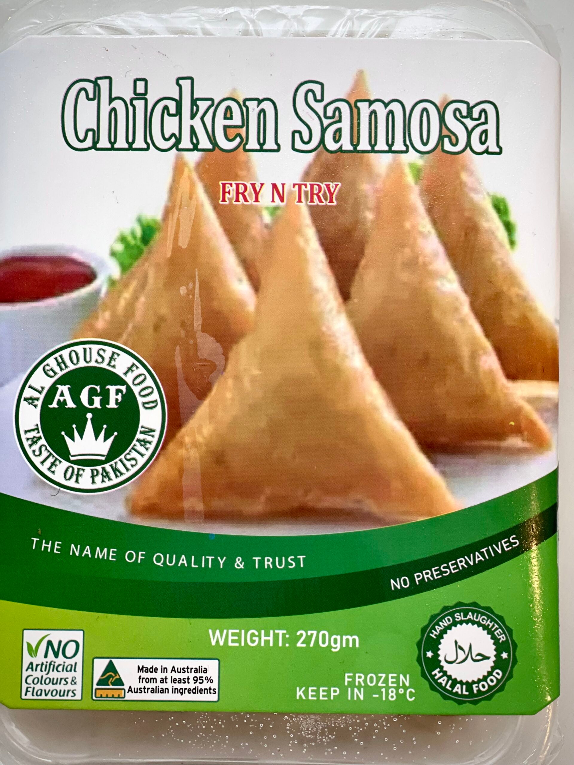 Ready to eat – Chicken Samosas (Hand Cut Chicken)