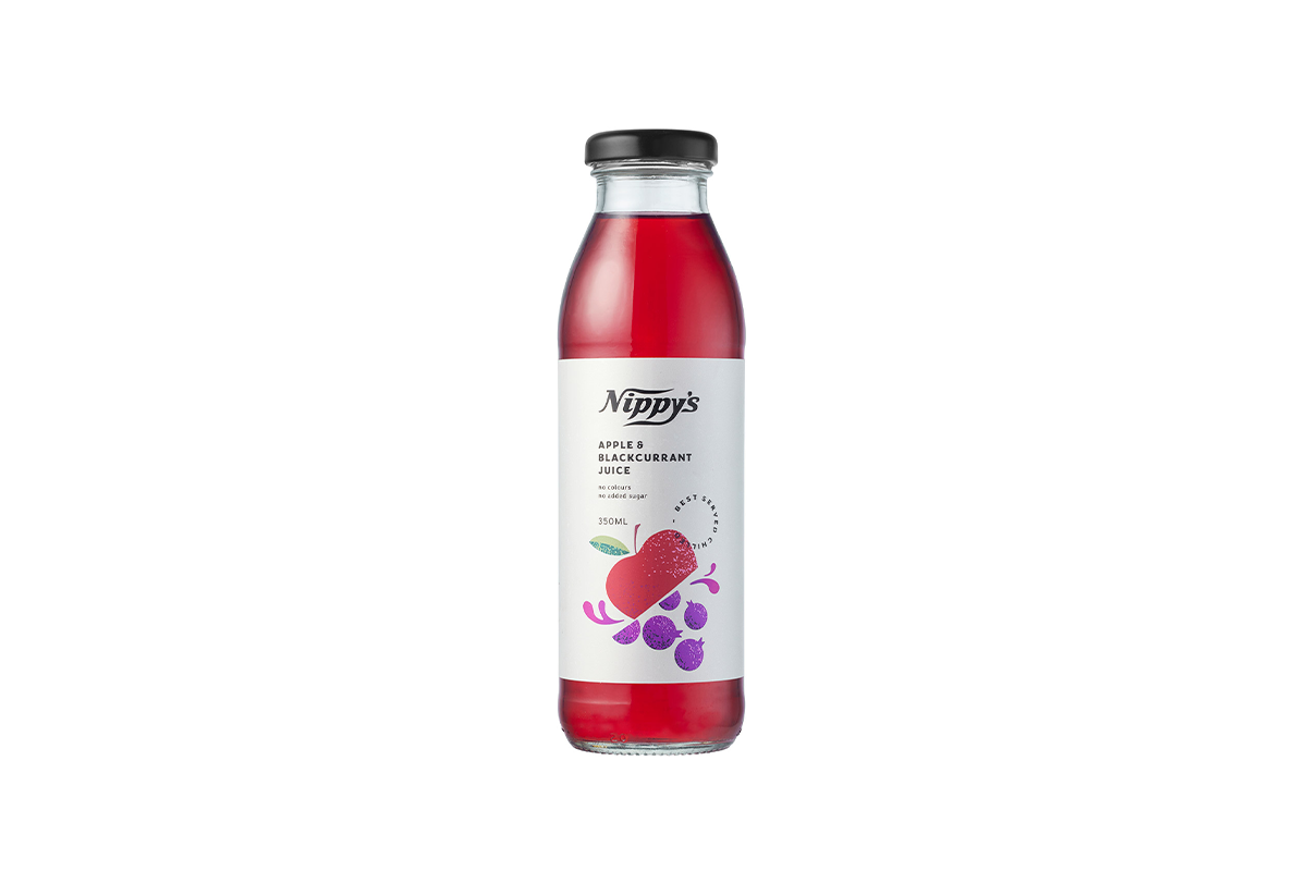 NIPPY'S APPLE &  BLACKCURRANT  JUICE 350ML