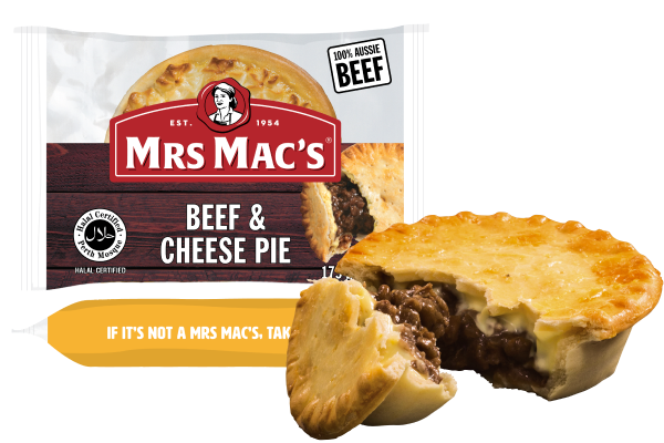 Mrs Mac's Beef & Cheese Pie (Halal)