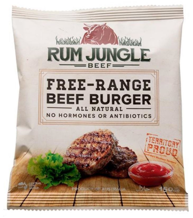 FREE RANGE Beef Burger Patties (per box)