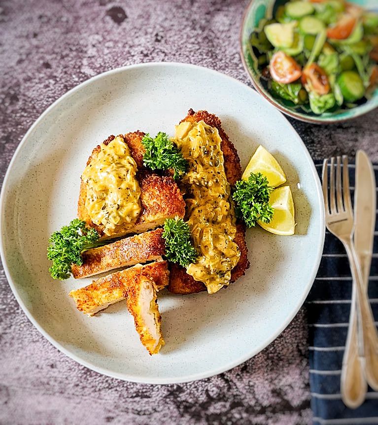 Homemade Crumbed Chicken Schnitzel - (Hand Cut Chicken)