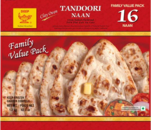 Deep Tandoori Naan Family Value Pack - 16pcs