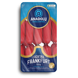 Frankfurt Cocktail SIZE HOT DOGS - Anadolu (per packet) 500g