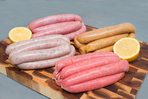 Chicken Diced Mushroom & Garlic Sausages (Hand Cut Chicken)
