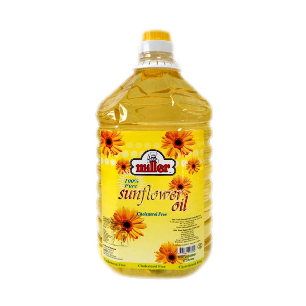 4 Litre MILLER SUNFLOWER OIL