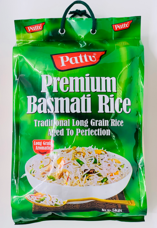 PATTU Premium Basmati Rice - 5Kg Bag