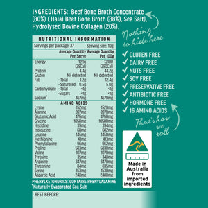 Beef Broth with Collagen Concentrate - Halal Certified Broth 375gram
