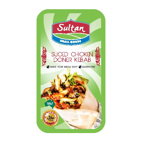 Sliced Chicken Doner Kebab - 200g (Sultan)