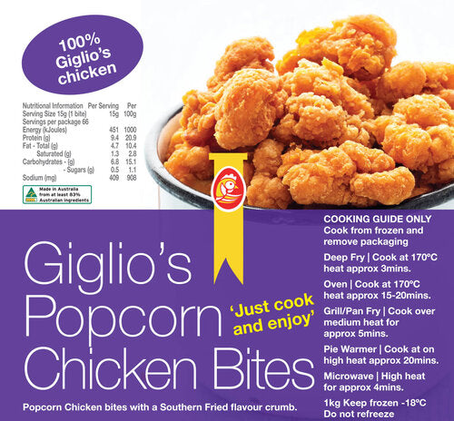 Giglio’s – Popcorn Chicken Bites